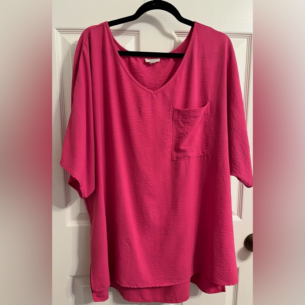 ODDY Women’s Blouse Hot Pink 3XL